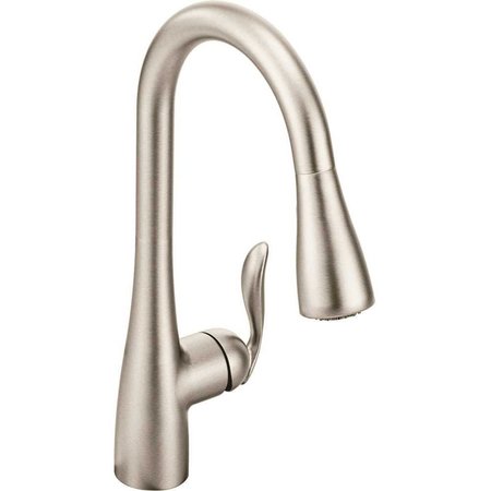 Moen Arbor Single-Handle Pull-Down Sprayer Kitchen Faucet with Power Boost in Spot Resist Stainless 7594SRS